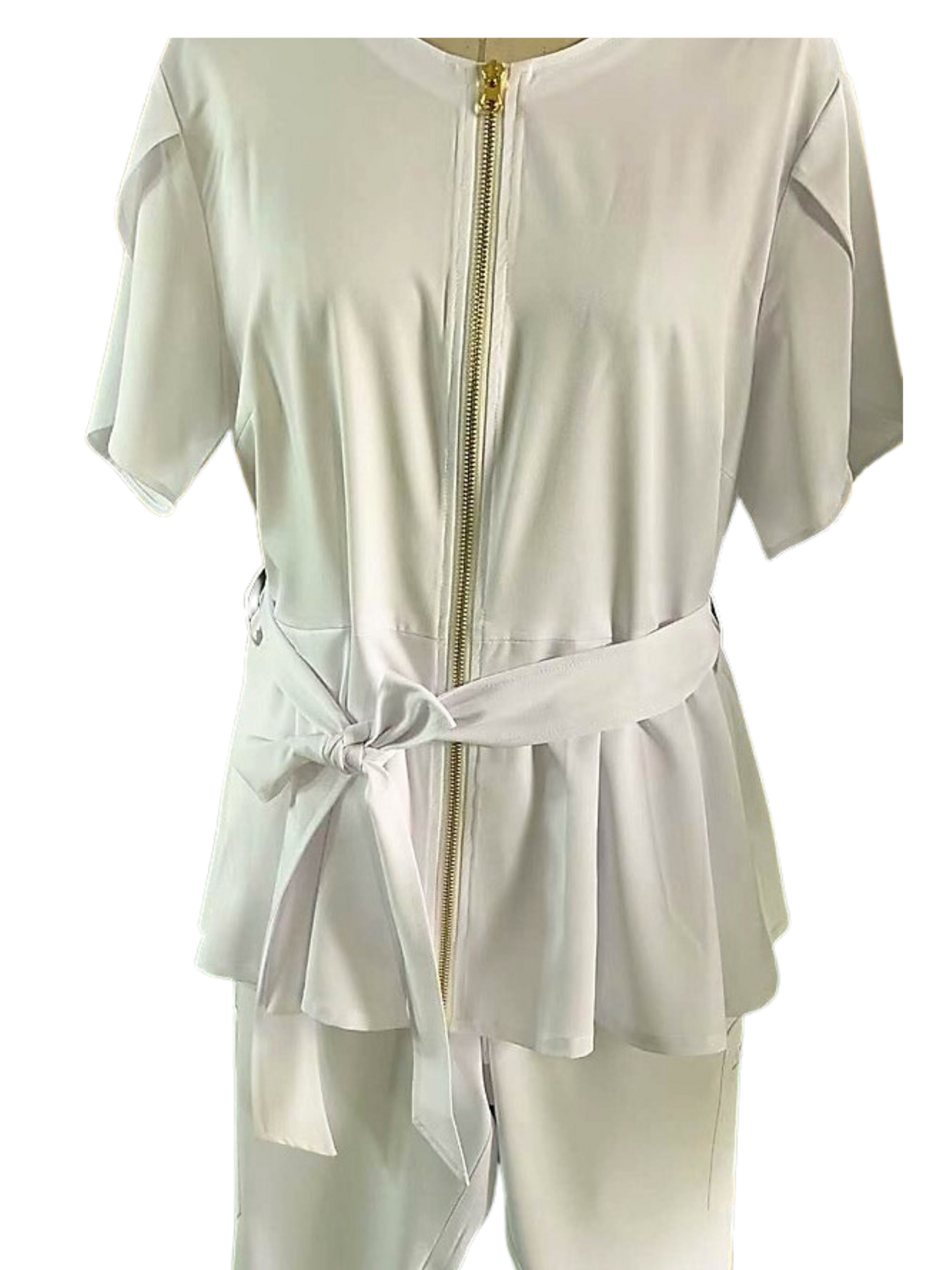 Peplum Bow Tied Scrub Set Moore than Scrubs