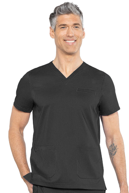 Med Couture 7477 Rothwear Westcott Three Pocket Top - Black Med Couture