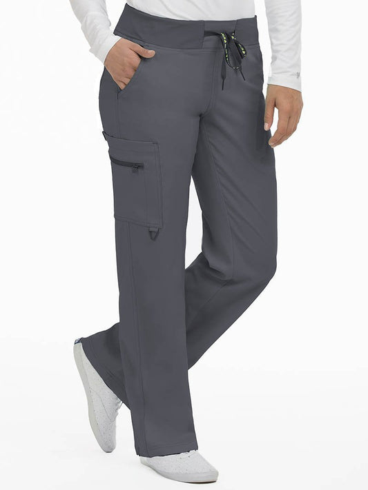 Med Couture 8747 YOGA 1 CARGO POCKET PANT-PEWTER Med Couture