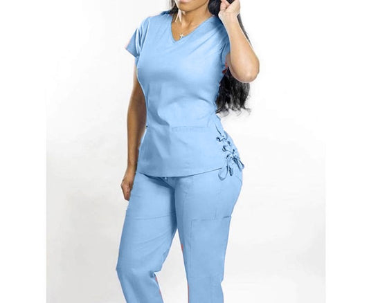 Side Tie Scrub Set. Moore than Scrubs