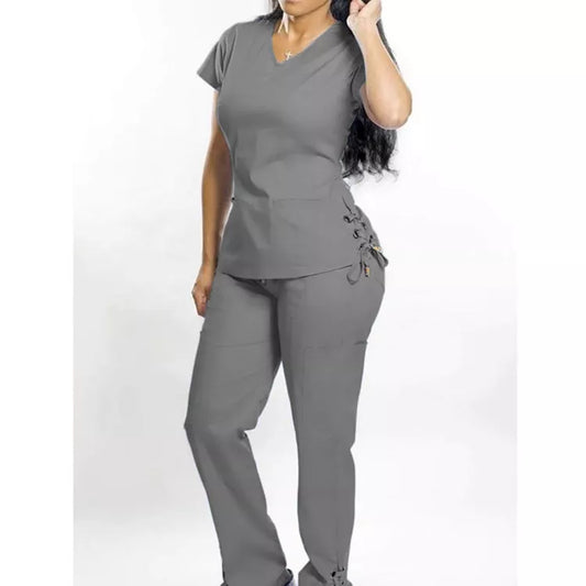 Side Tie Scrub Set. Moore than Scrubs